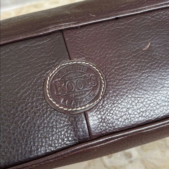 Roots Leather Tote Shoulder Bag Vintage - Picture 8 of 16